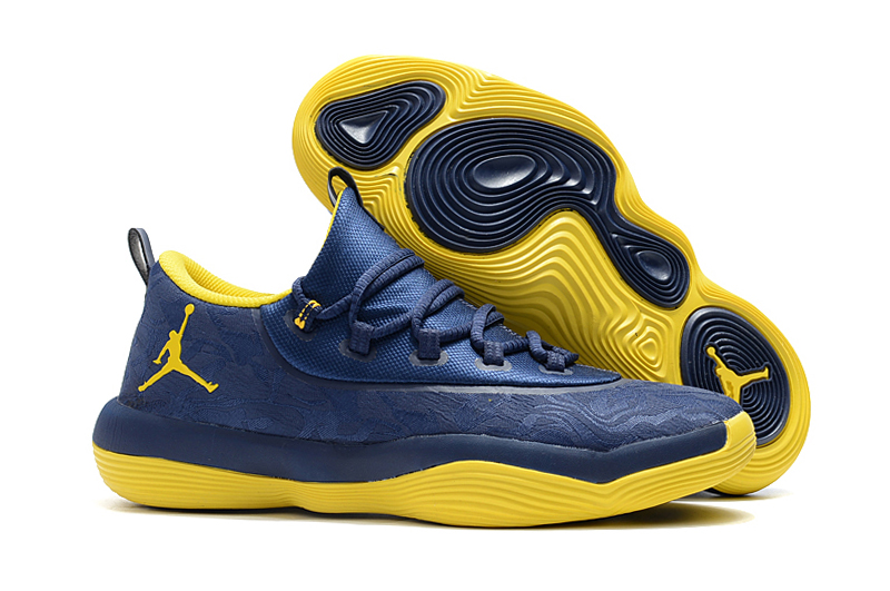2018 Jordan Griffin Blue Yellow Shoes